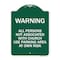Signmission Warning All Persons Not Associated with Church Use Parking Area at Own Risk, A-DES-GW-1824-22717 A-DES-GW-1824-22717 - alternate 1